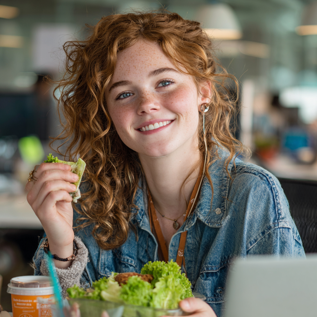 Корисний обід на робочому місці